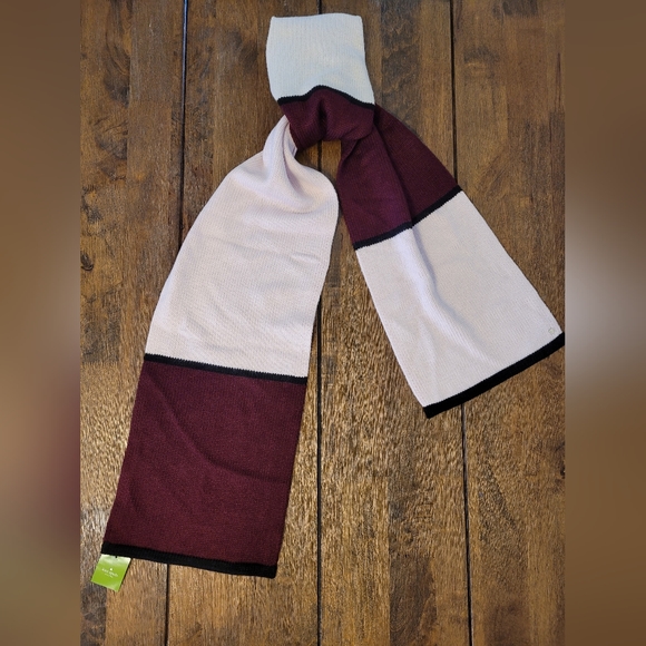 Kate Spade Knit Wide  Scarf Multi Color Holidays Fall, Winter - Picture 2 of 7